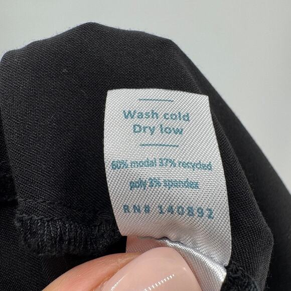 Marine Layer Re-Spun Allison Pants Sz XS Black Tulip Hem Pull On Lightweight - Picture 8 of 8